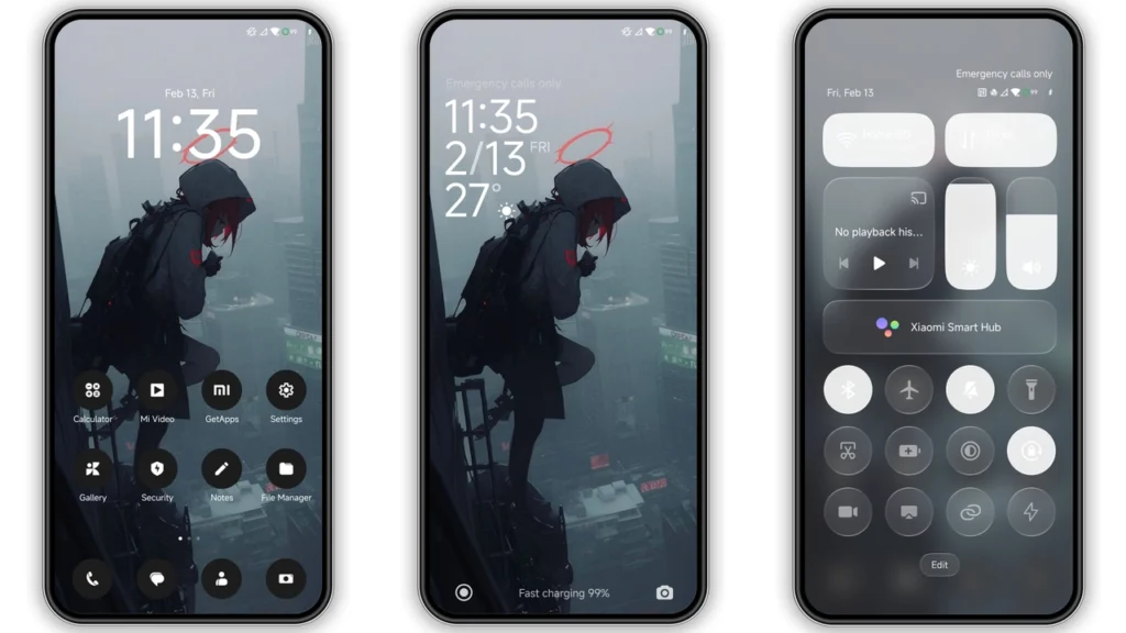 Putih Hitam HyperOS Theme