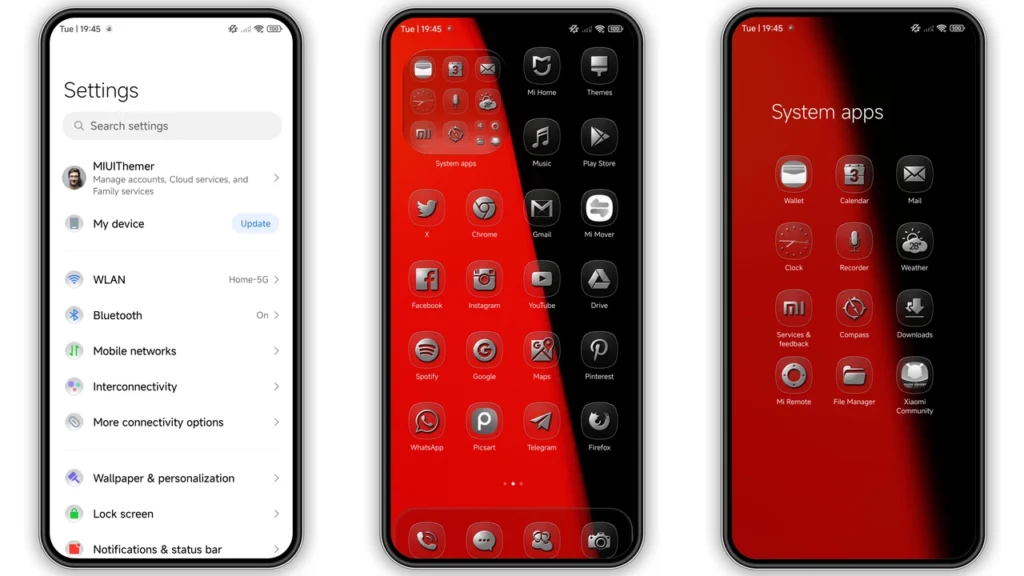 Black Ember HyperOS Theme