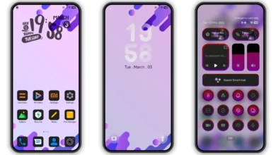 IORI purple HyperOS Theme