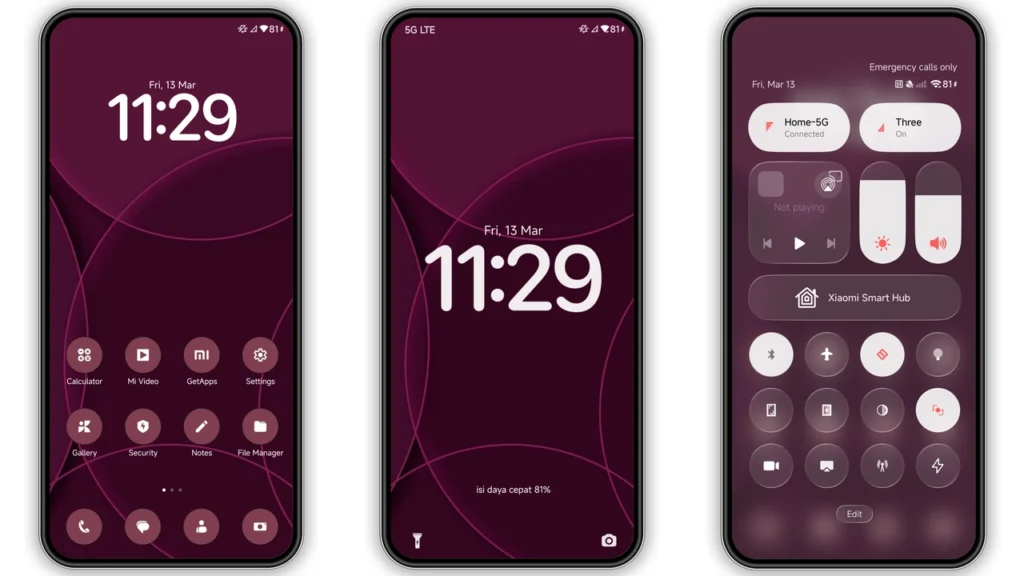 Putih Merah 1.2 HyperOS Theme