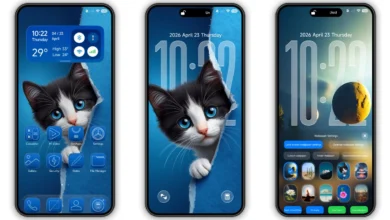 Blue HOS3 HyperOS Theme Preview