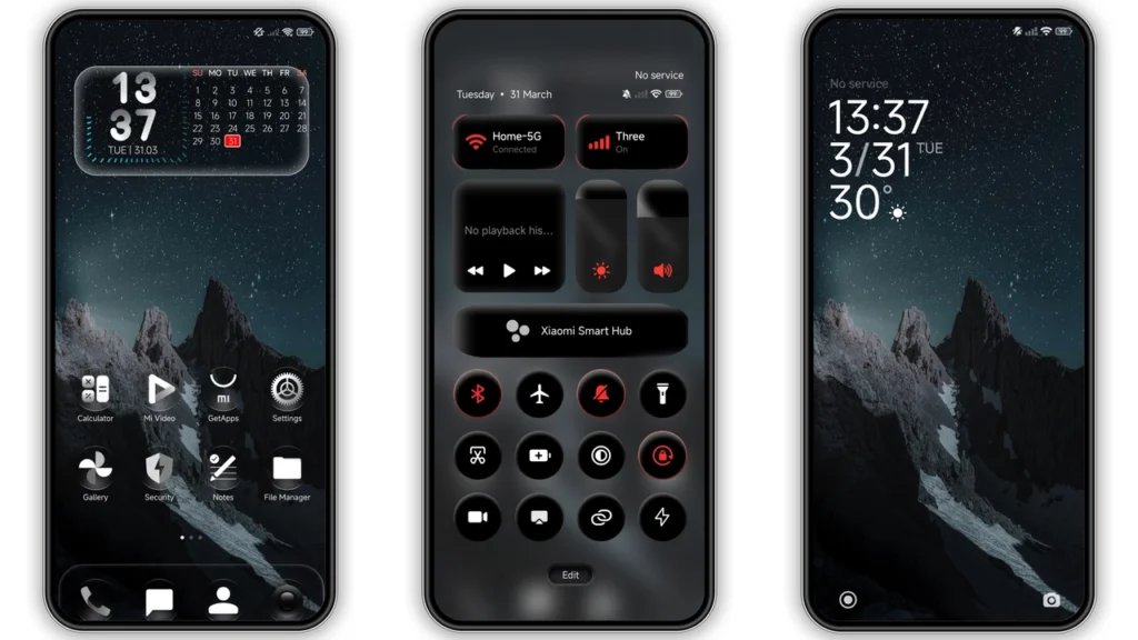 X4BLACK HyperOS Theme