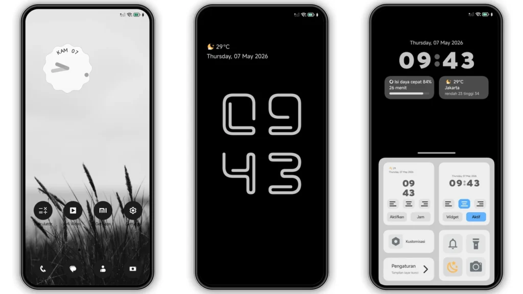 Black-3 HyperOS Theme Preview
