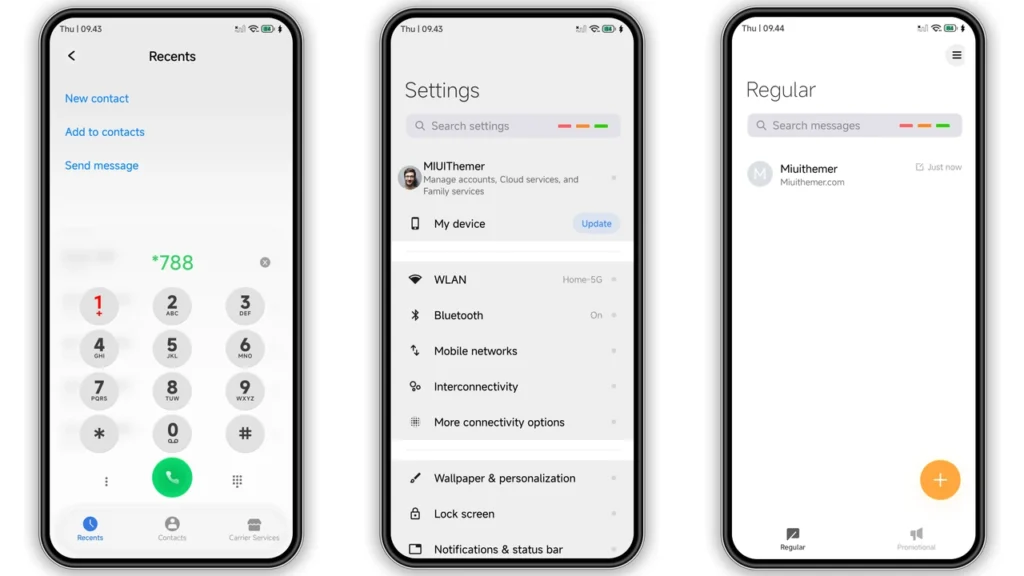 Black-3 HyperOS Theme Preview