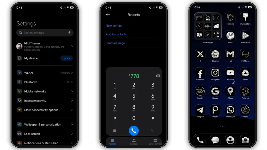 Covalent V2 HyperOS Theme Preview