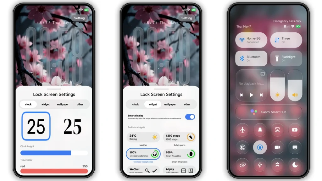 Lovely HOS3 HyperOS Theme Preview