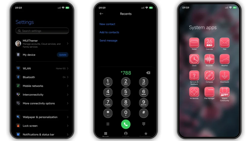 Lovely HOS3 HyperOS Theme Preview