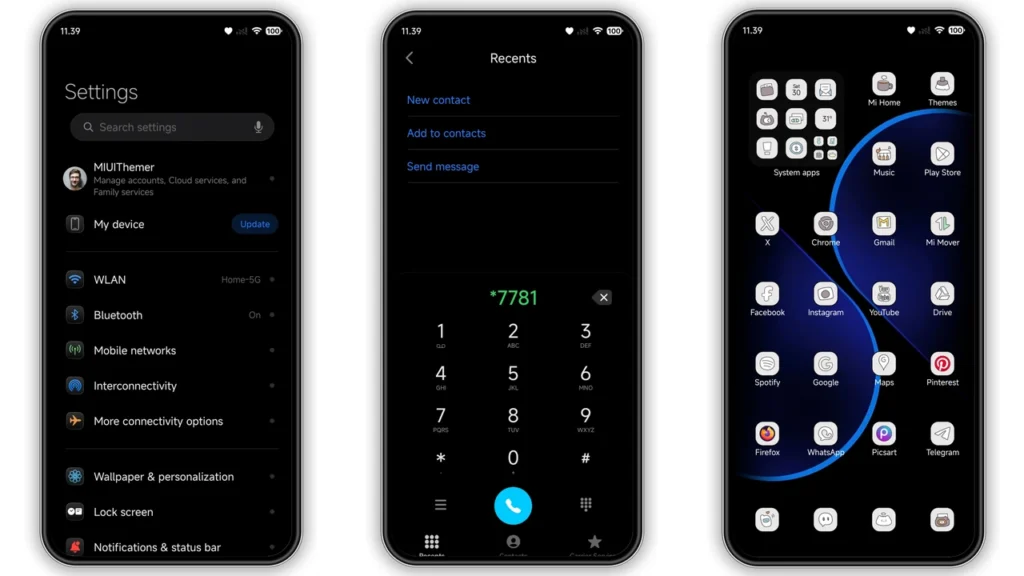 Next-3e HyperOS Theme Preview