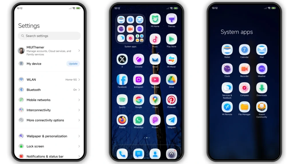 PURE HORIZON HyperOS Theme Preview