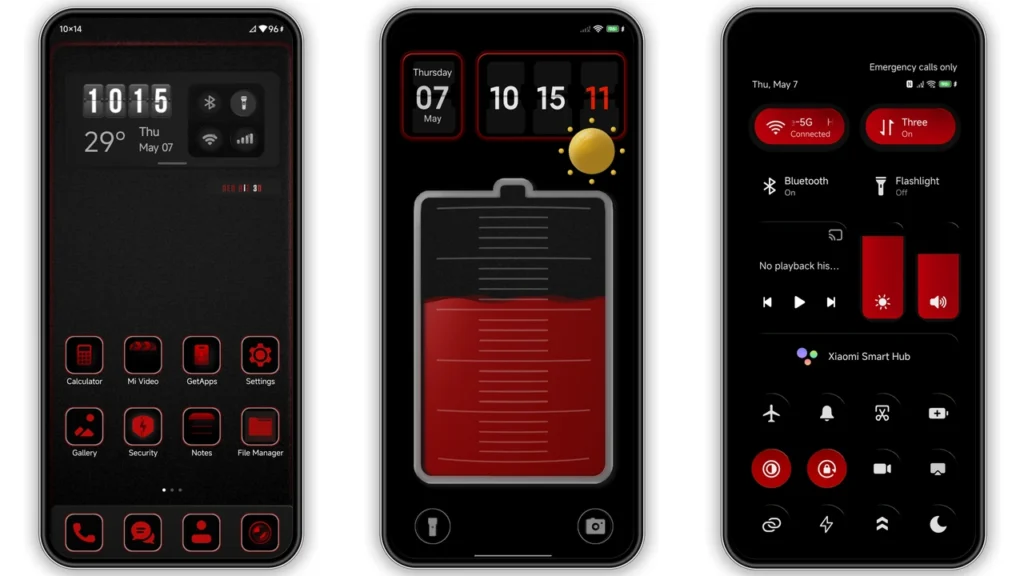 RedBiZ 3 HyperOS Theme Preview