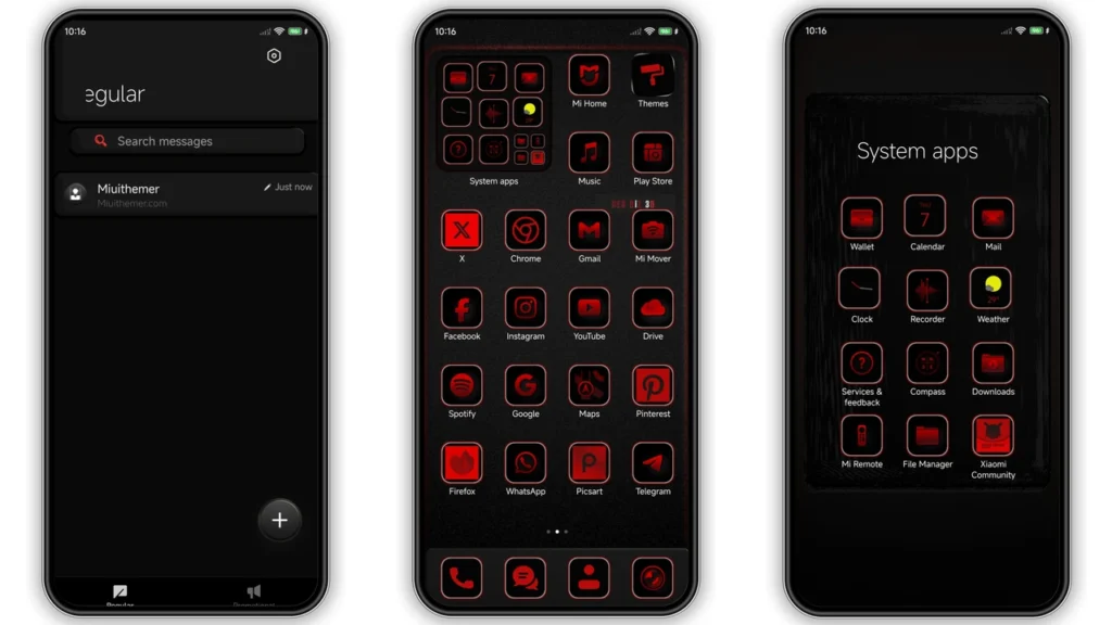 RedBiZ 3 HyperOS Theme Preview