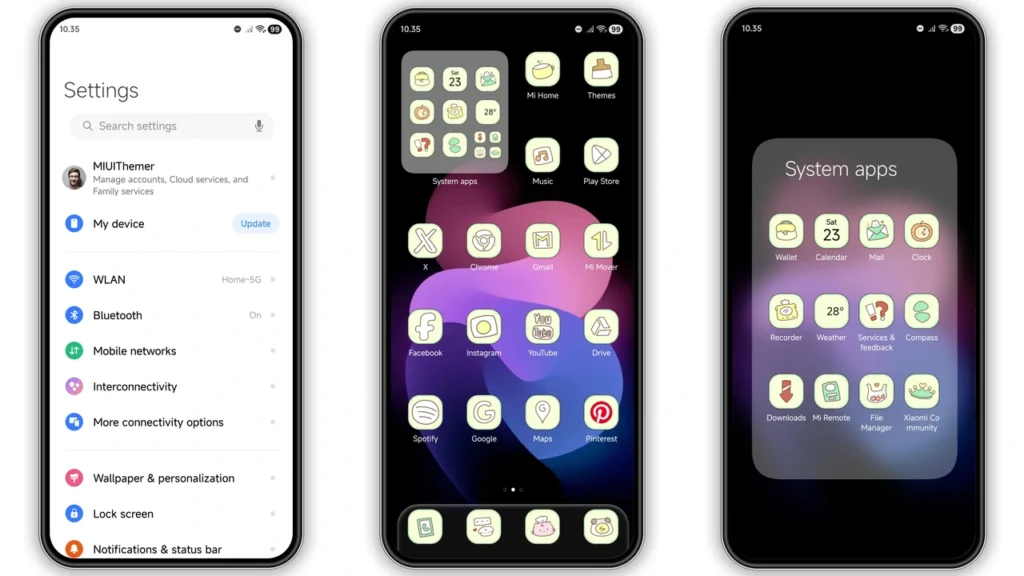 Senja HyperOS Theme Preview