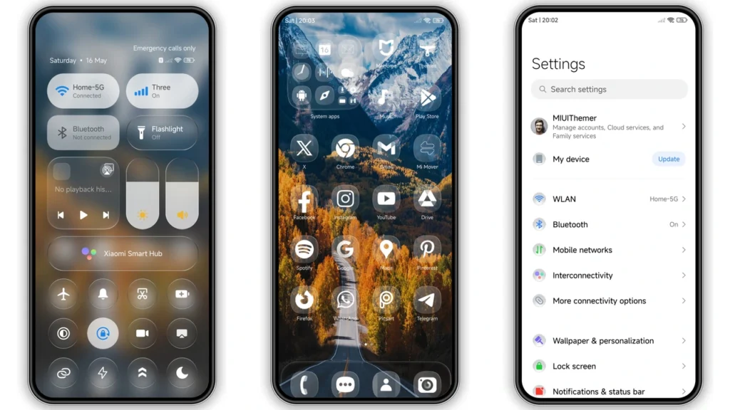 White Serenity HyperOS Theme Preview