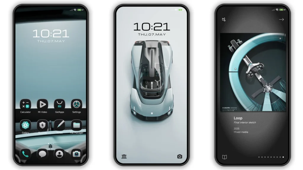 Xiaomi Vision GT HyperOS Theme Preview