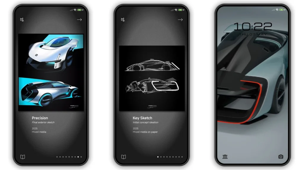 Xiaomi Vision GT HyperOS Theme Preview
