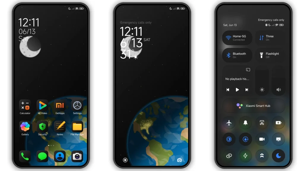 HyperDarkOS 3 HyperOS Theme Preview