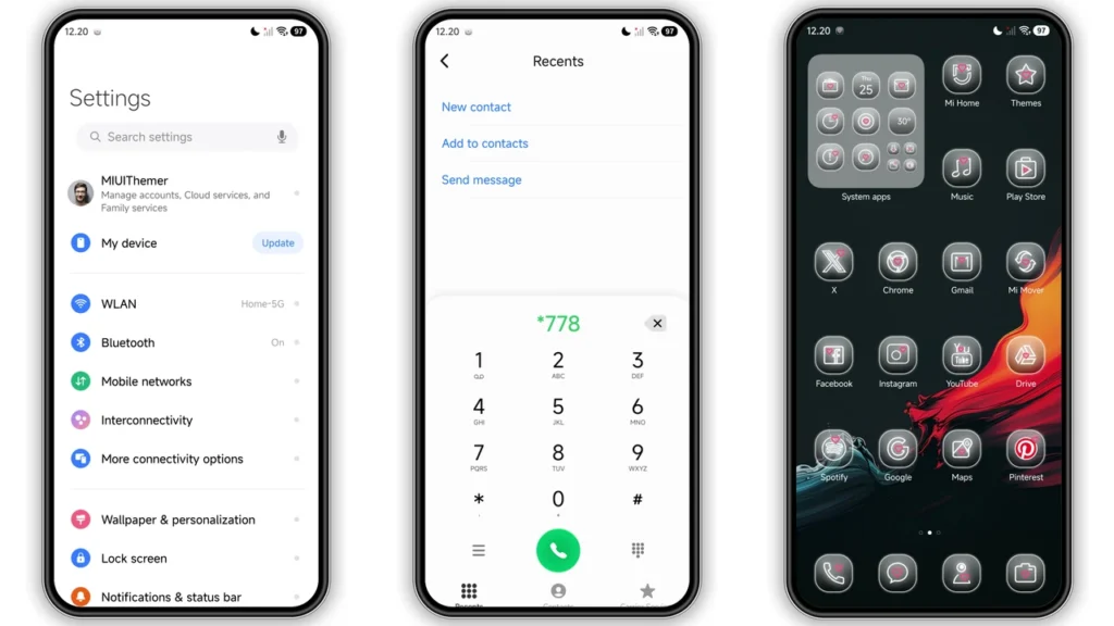 HyperUi HyperOS Theme Preview