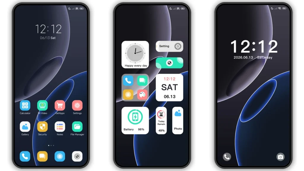 Light Blue HyperOS Theme Preview
