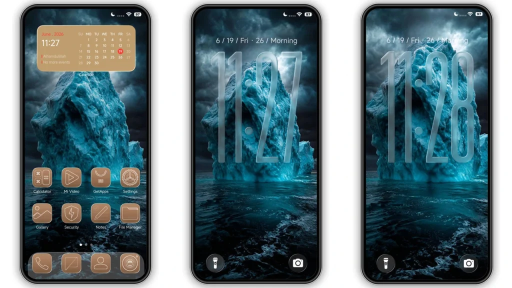 Mango HOS3 HyperOS Theme Preview