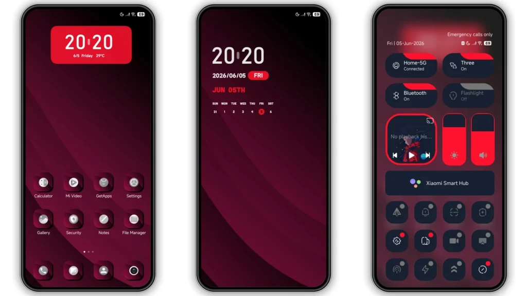 anime space HyperOS Theme Preview