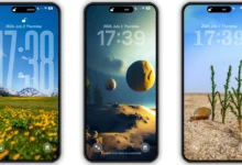Blue color HyperOS Theme Preview
