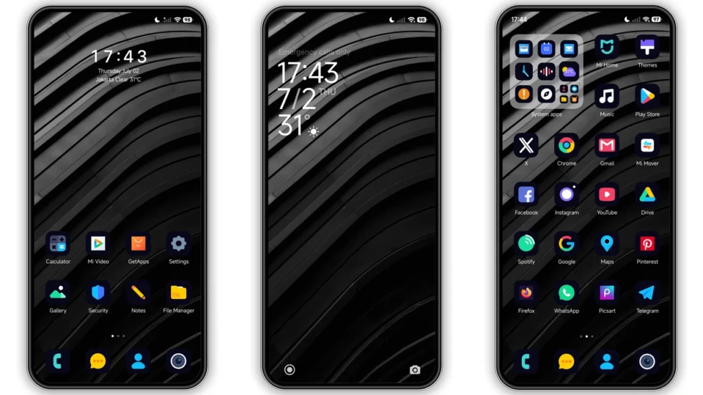 Dark Duo HyperOS Theme Preview