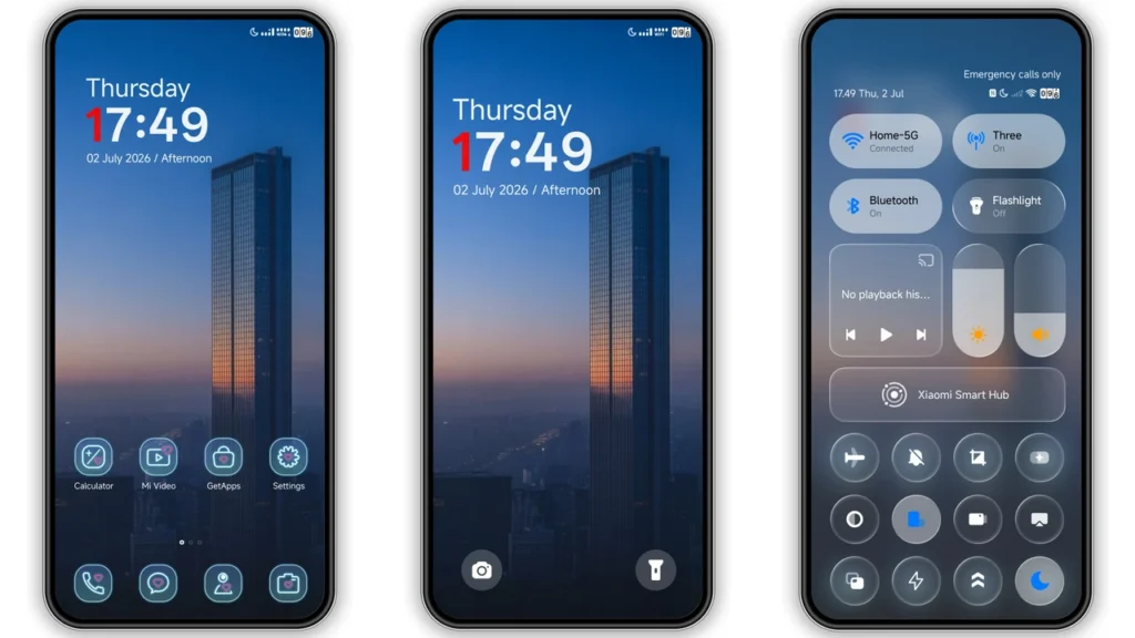 HyperBlue HyperOS Theme Preview