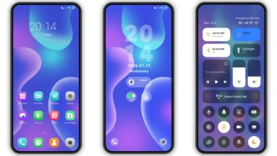 Indigo Aqua Flow HyperOS Theme Preview