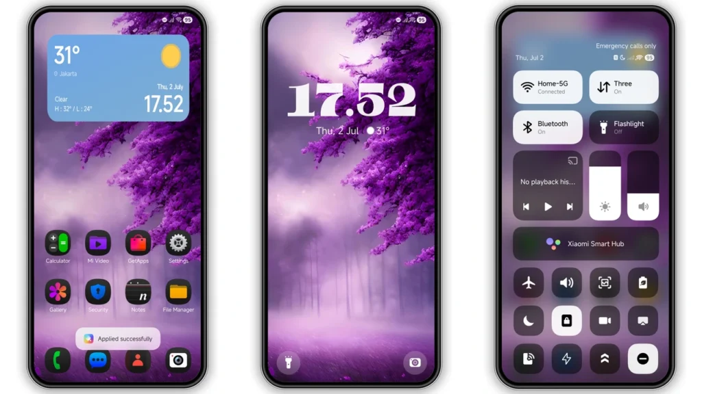 Levender HyperOS Theme Preview