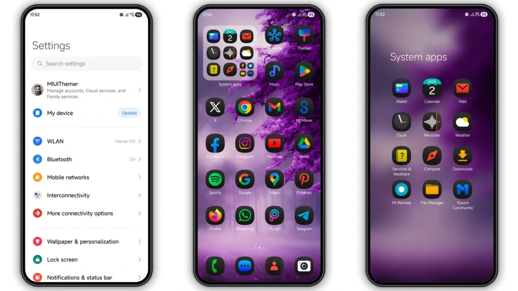 Levender HyperOS Theme Preview