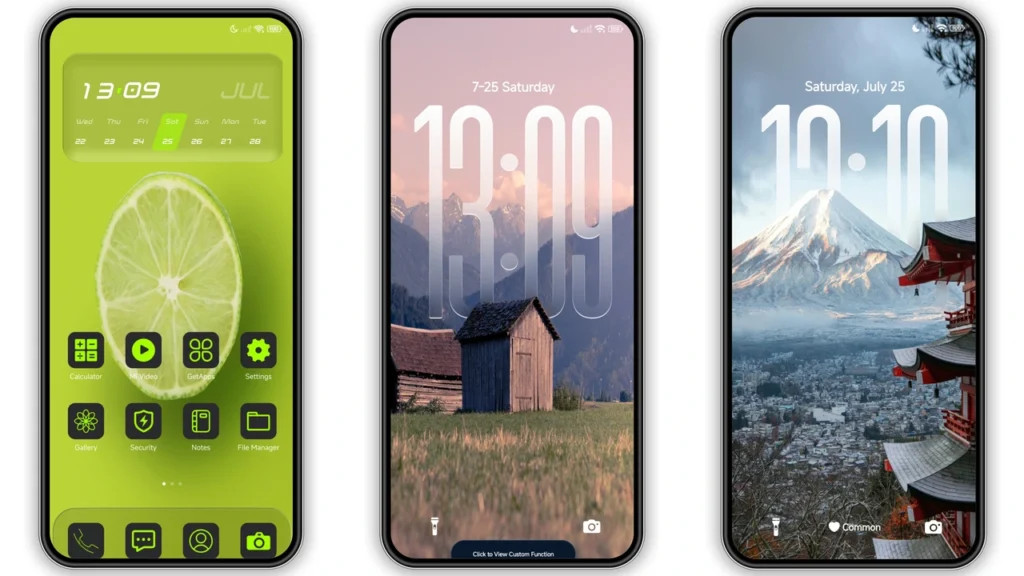 Lime Pulse HyperOS Theme Preview