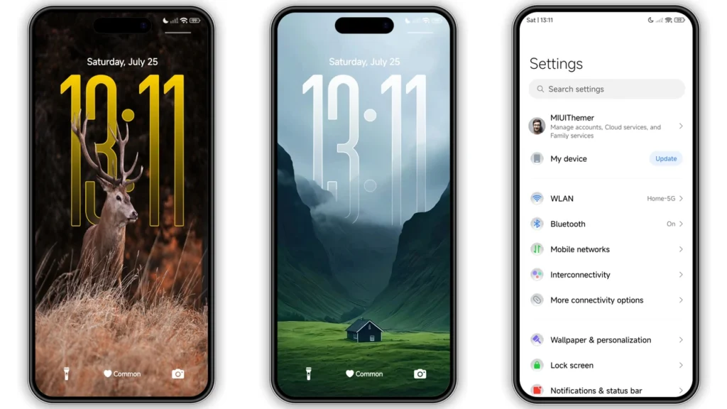 Lime Pulse HyperOS Theme Preview