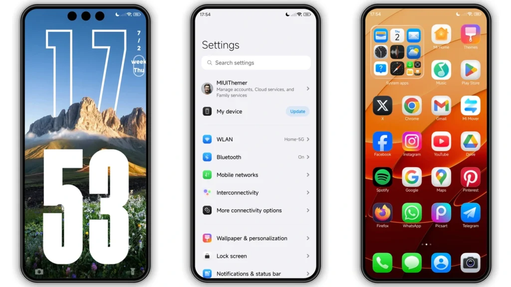 Moshyper HyperOS Theme Preview