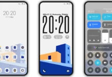Orange Blue Corner HyperOS Theme Preview