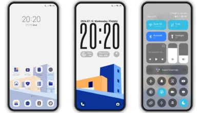 Orange Blue Corner HyperOS Theme Preview