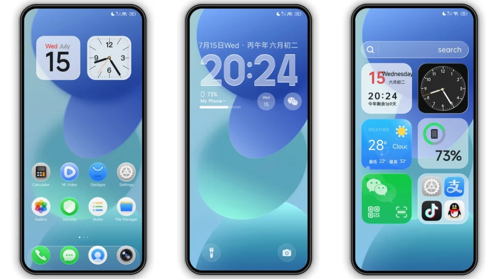 Surge Liquid Circular OS HyperOS Theme Preview