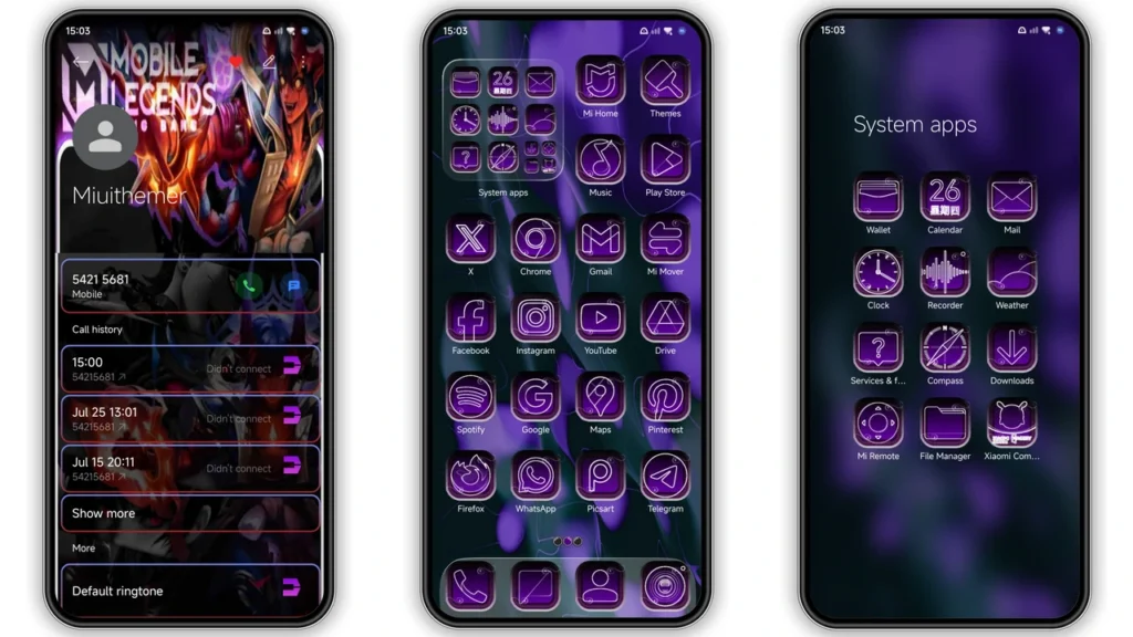 AS Neon HyperOS Theme Preview