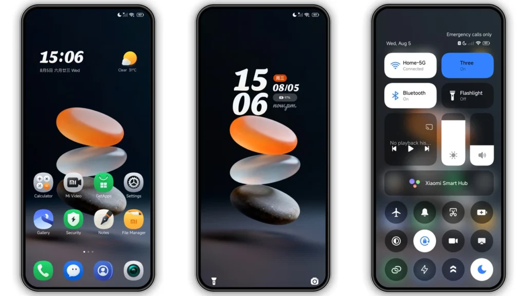 Floating Stone HyperOS Theme Preview