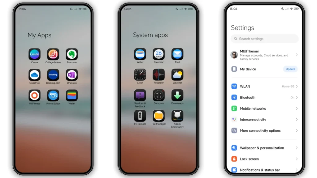 Homologous HyperOS Theme Preview