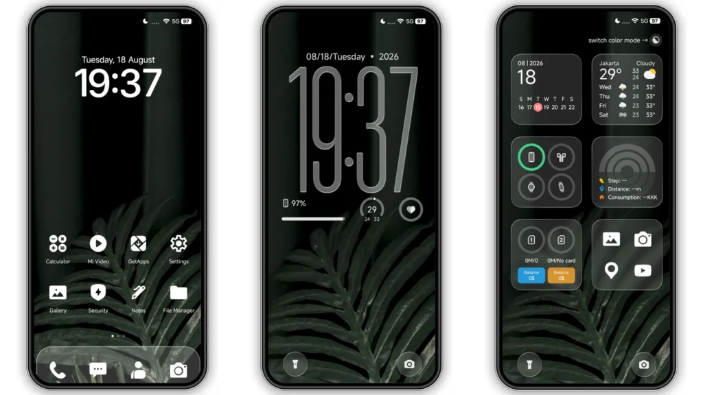 OX K-C HyperOS Theme Preview