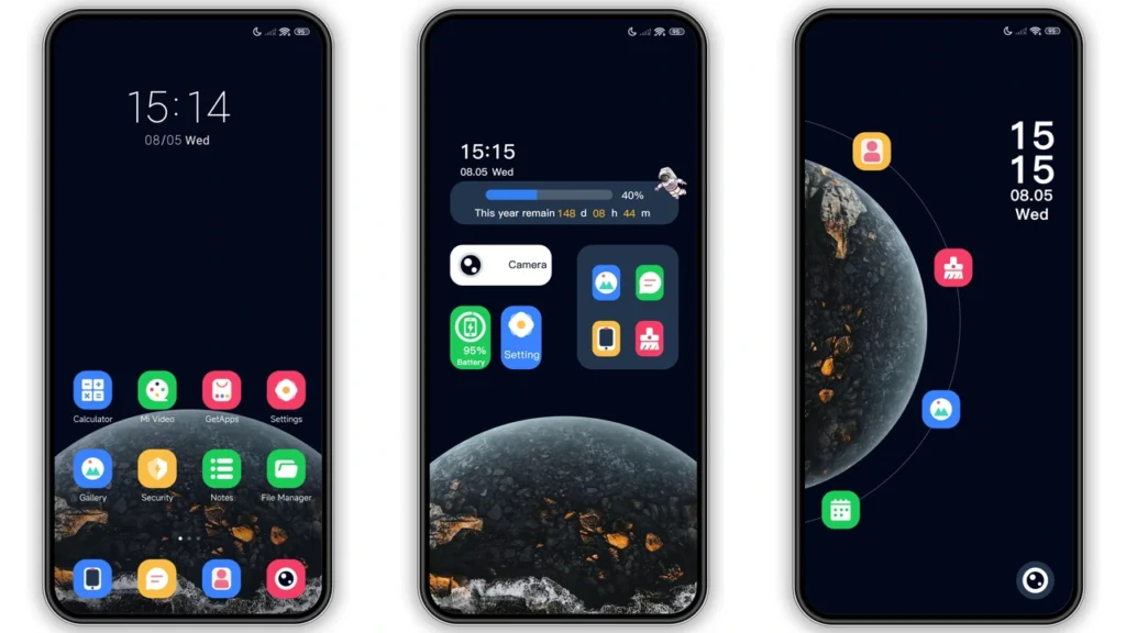 Planet Sail HyperOS Theme Preview
