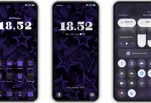 Purple Stars HyperOS Theme Preview