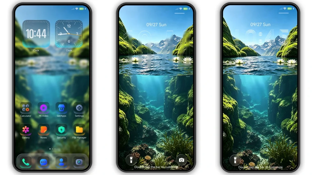 Aquarel HyperOS Theme Preview