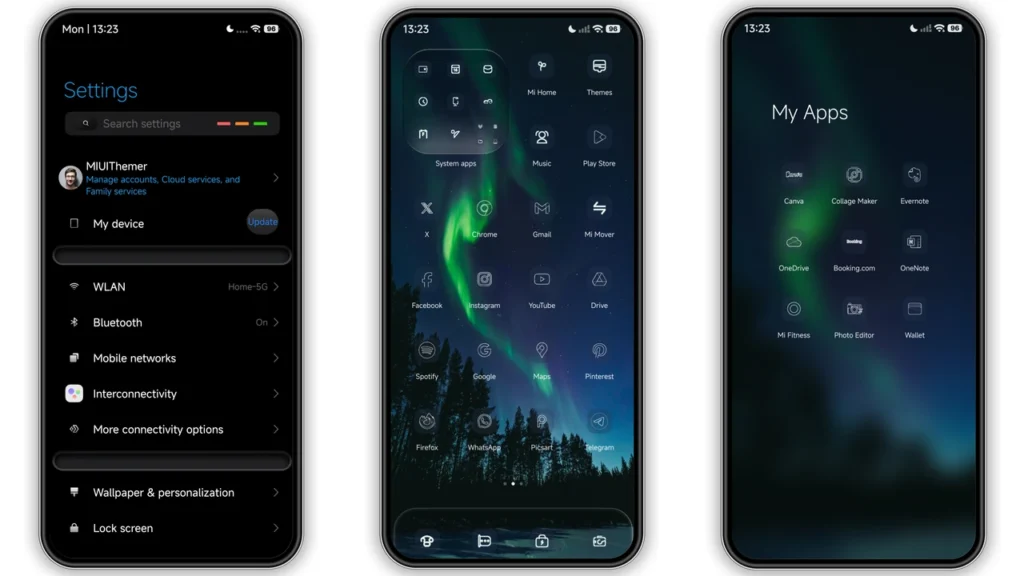 Aurora Pulse HyperOS Theme Preview