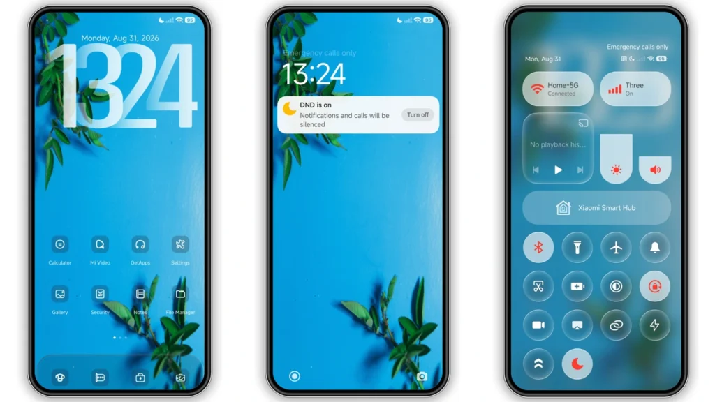 Azure Branch HyperOS Theme Preview