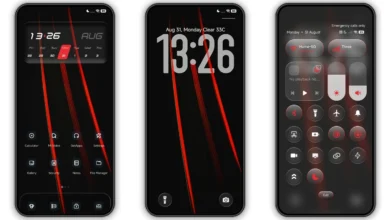 Crimson Obsidian HyperOS Theme Preview