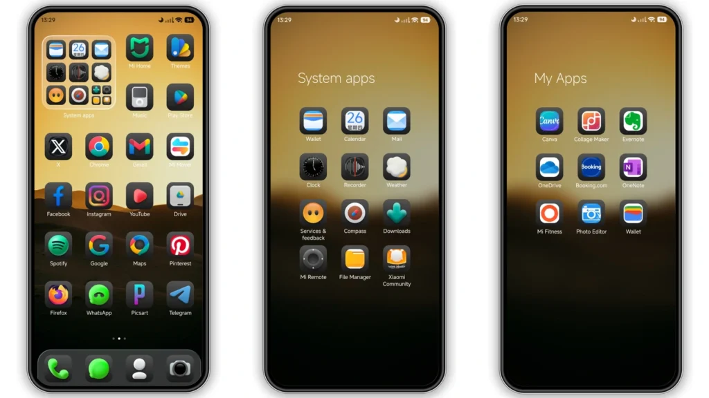 Dark Ret V HyperOS Theme Preview