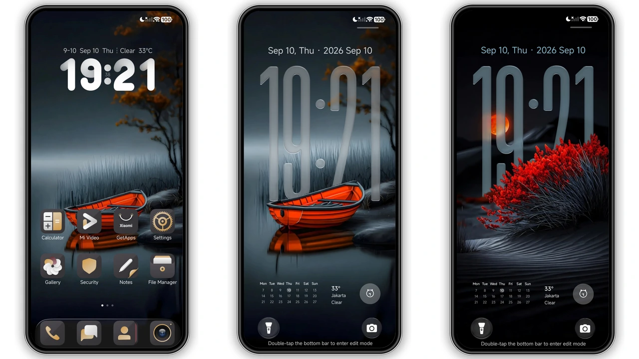 Dreamlike Golden Icons Theme for HyperOS – Extreme Art Look