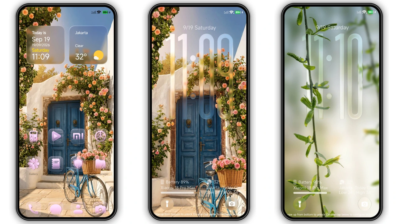 FiftyK HyperOS Theme Review: Frosted Pink for Xiaomi & Redmi