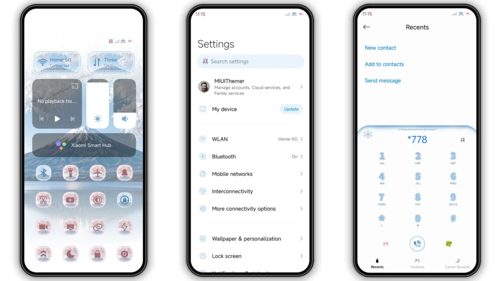 Lake Frame HyperOS Theme Preview
